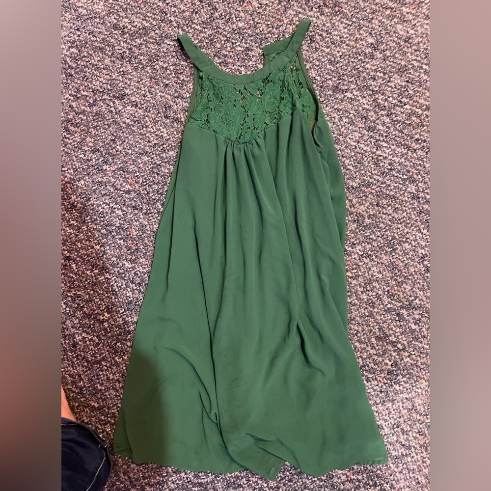Chic Backless Green Dress